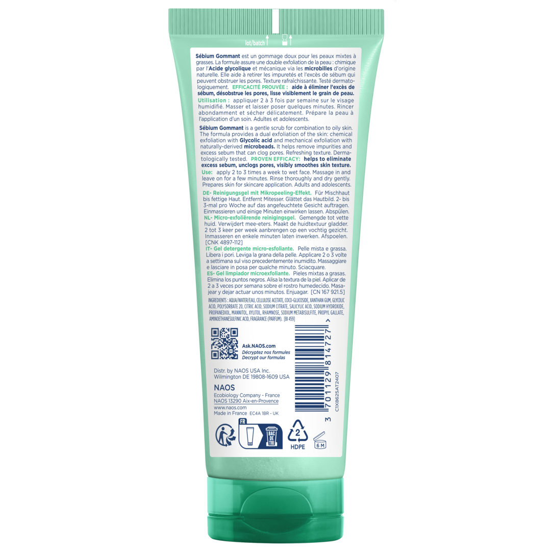 Sebium Gommant Exfoliating cleansing Gel 75ml