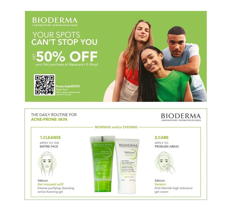 Free Sebium Samples & 50% discount on your next purchase