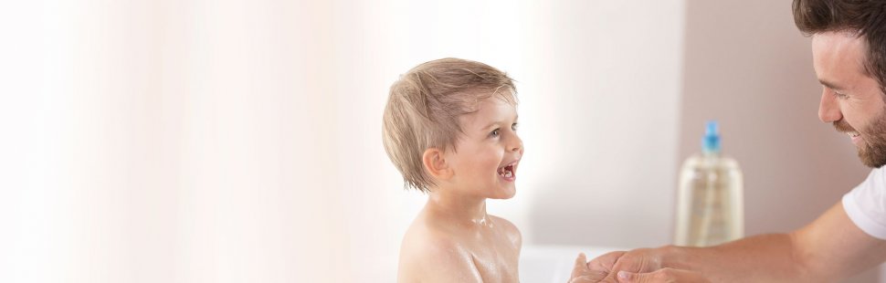 Use a gentle cleanser for children with atopic dermatitis skin