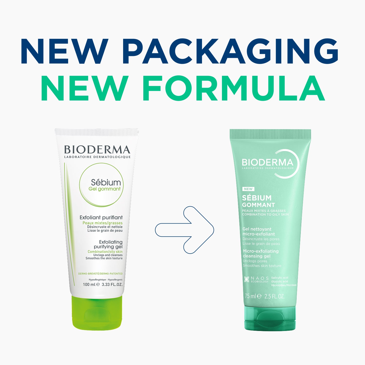 Sebium Gommant Exfoliating cleansing Gel 75ml